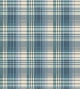 Mulberry Ancient Tartan Wallpaper by Mulberry Home Teal