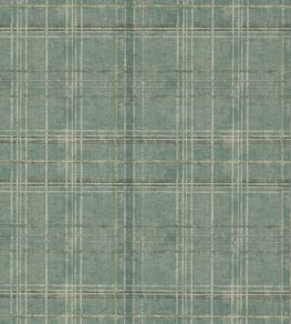 Shetland Plaid Wallpaper by Mulberry Home Teal