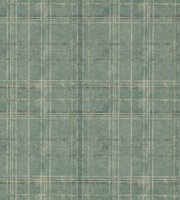 Shetland Plaid Wallpaper by Mulberry Home Teal