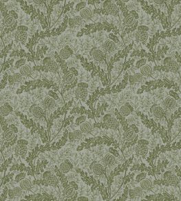 Mulberry Thistle Wallpaper by Mulberry Home Green/Teal