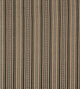 Dalton Stripe Fabric by Mulberry Home Charcoal/Bronze
