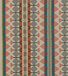 Saddle Blanket Fabric by Mulberry Home Teal