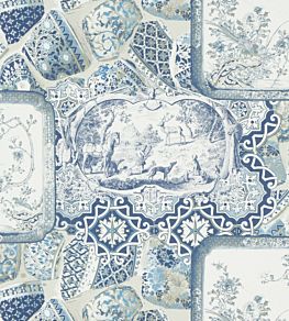Mulberry China Wallpaper by Mulberry Home Indigo