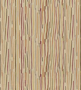 Fiesta Stripe Fabric by Mulberry Home Red/Sienna