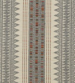 Stitchwork Fabric by Mulberry Home Indigo