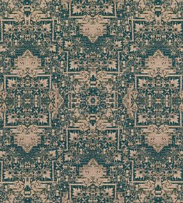 Faded Tapestry Fabric by Mulberry Home Teal