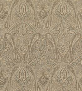 Canvas Paisley Fabric by Mulberry Home Mineral