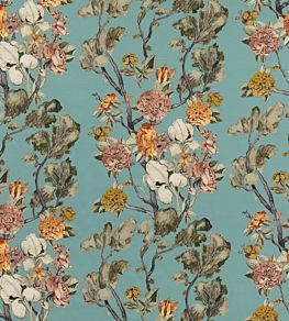 Wild Side Fabric by Mulberry Home Teal