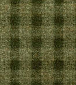 Highland Check Fabric by Mulberry Home Emerald