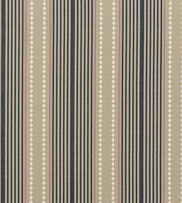 Brighton Stripe Fabric by Mulberry Home Indigo/Linen