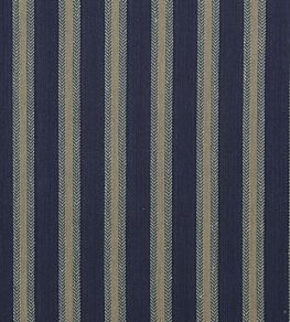 Chester Stripe Fabric by Mulberry Home Indigo