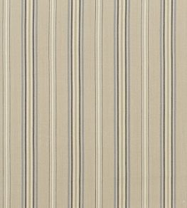 Exeter Stripe Fabric by Mulberry Home Slate/Stone