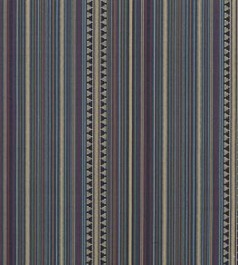 Pageant Stripe Fabric by Mulberry Home Teal