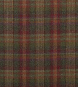 Country Plaid Fabric by Mulberry Home Red/Lovat/Heather