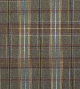 Shetland Plaid Fabric by Mulberry Home Heather