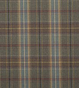 Shetland Plaid Fabric by Mulberry Home Heather