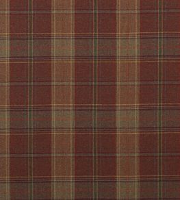 Shetland Plaid Fabric by Mulberry Home Russet