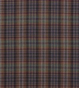 Nevis Fabric by Mulberry Home Teal/Sienna/Mauve