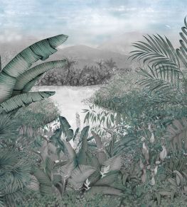 Neocolonial Mural by Coordonne Blue