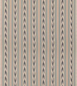 Newport Stripe Fabric by Mulberry Home Blue/Red