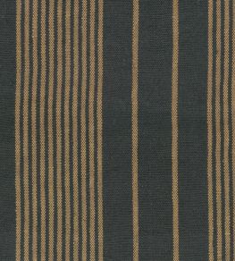 Newport Stripes Fabric by MINDTHEGAP Indigo Taupe
