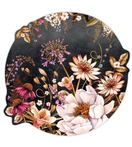 Blooms Decal Mural in Noir by Avalana Noir