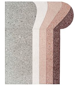 Nuances Round Rug by GAN Burgundy
