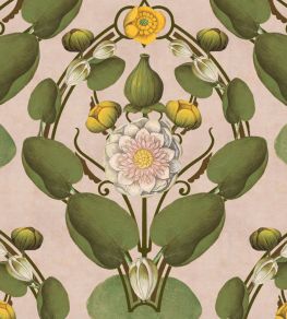 Nymphaea Wallpaper by MINDTHEGAP Light Pink