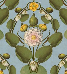 Nymphaea Wallpaper by MINDTHEGAP Powder Blue