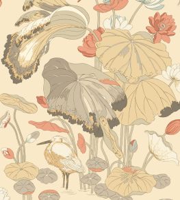 Nympheus Wallpaper by GP & J Baker Parchment/Blush