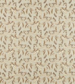 Oaknut Stripe Fabric by Sanderson Flax/Multi