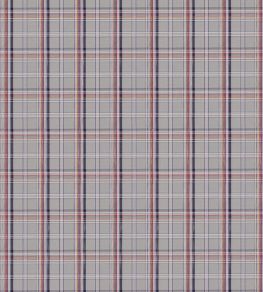 Ocean Check Fabric by Mulberry Home Blue