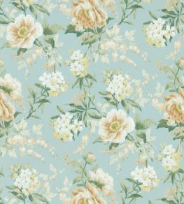 Olivia Wallpaper by Sanderson Sky Mist/Tan