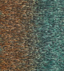 Ombre Wallpaper by Clarke & Clarke Teal/Spice