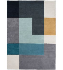 Ometri Rug by Linie Design Aqua