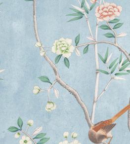 Chinoiserie Onism Fabric by Woodchip & Magnolia Sky Blue