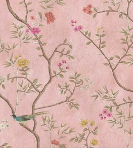 Chinoiserie Onism Mural by Woodchip & Magnolia Dusty Pink