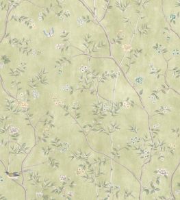 Chinoiserie Onism Mural by Woodchip & Magnolia Olive Green