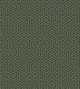 Opus Fabric by Arley House Blue / Mustard