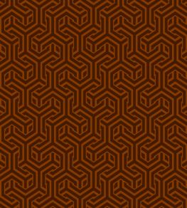 Opus Fabric by Arley House Rust / Amber