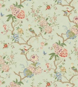 Oriental Bird Wallpaper by GP & J Baker Eau De Nil