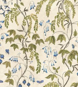 Ottilia Wallpaper by Sandberg Olive Green