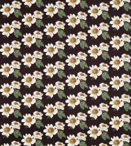 Paeonia Fabric by Harlequin Black Earth / Fig Leaf / Nectar