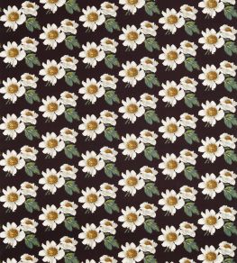 Paeonia Fabric by Harlequin Black Earth / Fig Leaf / Nectar