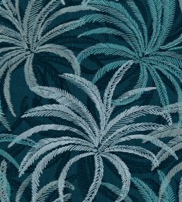 Palmetto Fabric by Arley House Indigo