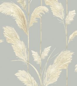 Pampas Grass Wallpaper by Brand McKenzie Cornflower Blue
