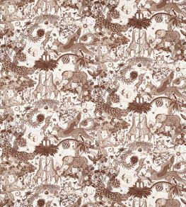 Paradise Lost Fabric by Clarke & Clarke Sepia
