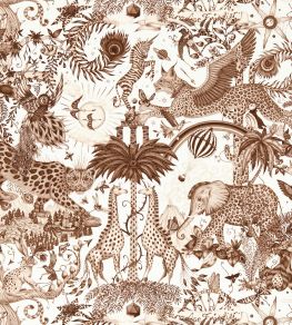 Paradise Lost Wallpaper by Clarke & Clarke Sepia