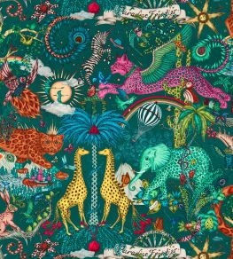 Paradise Lost Wallpaper by Clarke & Clarke Teal