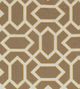 Paravento Fabric by Vanderhurd Tobacco/Moonstone